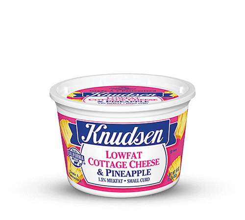 Small Curd Cottage Cheese & Pineapple 1.5% Milkfat 16oz